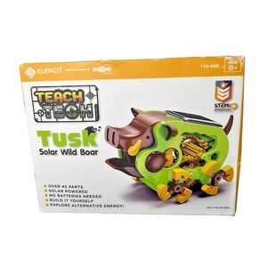 New Teach Tech Tusk Wild Boar Solar Robot Crawler STEM Building Set for Kids